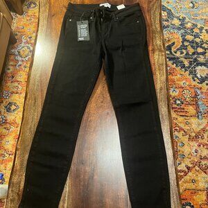 PAIGE Verdugo Crop Black Overdye Skinny Jeans Size 27 NWT